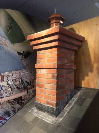 New chimneys installed in CHCH houses - with only a thin sheet of brick on the ouside they are safer and weight less than traditional brick chimneys